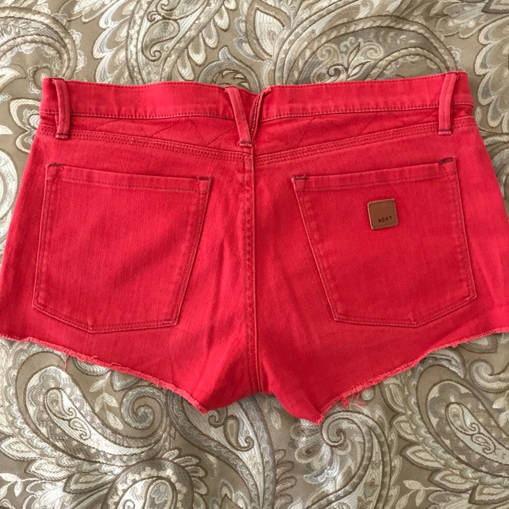 Red Roxy Shorts - Picture 3 of 4